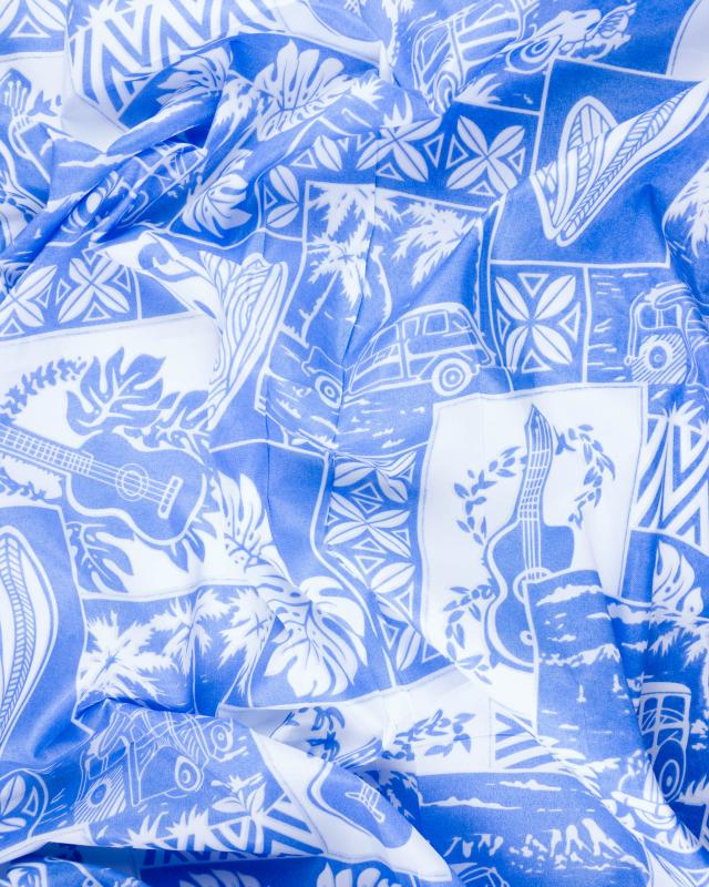 Polynesian fabric PEHE Blue - Tissushop